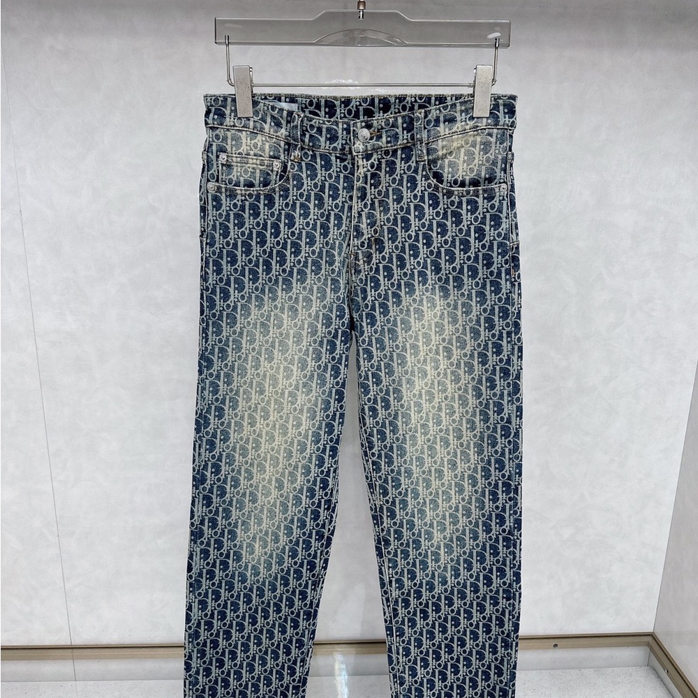Dior Blue Monogram Jeans